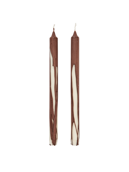 FERM LIVING świece DRYP 2 sztuki dark chocolate.png
