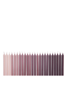 FERM LIVING zestaw 24 świec OMBRE dark grape