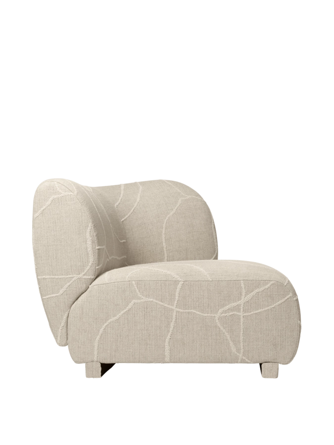FERM LIVING moduł z prawym podłokietnikiem RICO Can Lis – sand/off-white.png