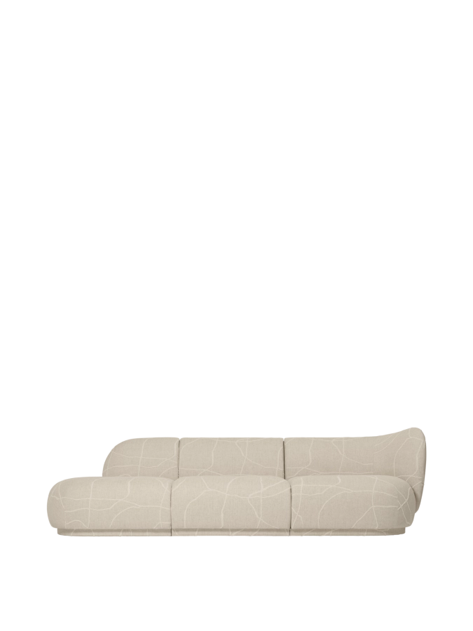 FERM LIVING moduł z prawym podłokietnikiem RICO Can Lis – sand/off-white.png