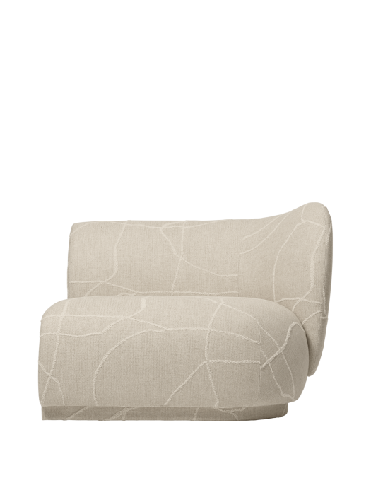 FERM LIVING moduł z prawym podłokietnikiem RICO Can Lis – sand/off-white.png