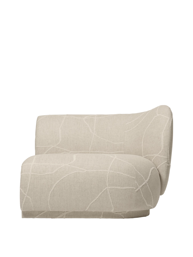 FERM LIVING moduł z prawym podłokietnikiem RICO Can Lis – sand/off-white.png