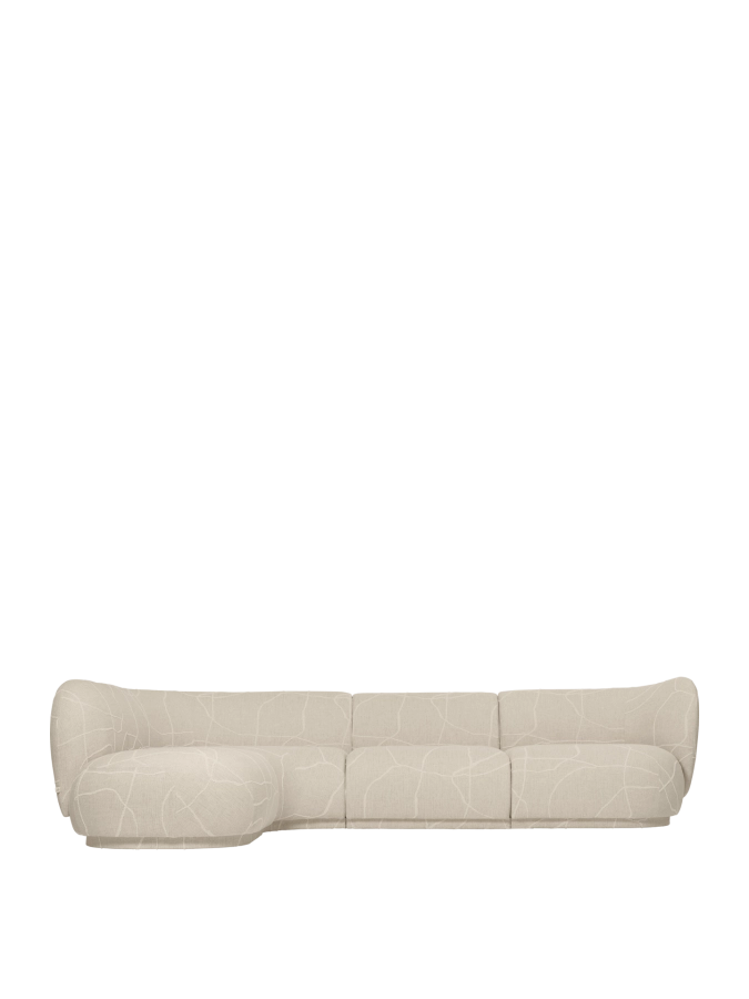 FERM LIVING moduł z prawym podłokietnikiem RICO Can Lis – sand/off-white.png