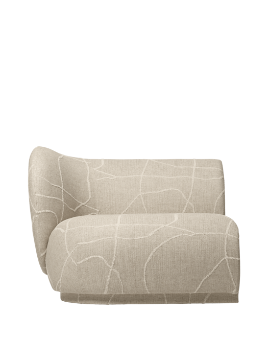 FERM LIVING moduł z lewym podłokietnikiem RICO Can Lis – sand/off-white.png