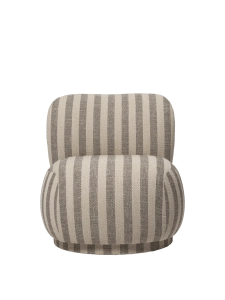 FERM LIVING fotel z funkcją obrotu RICO PICCOLO Louisiana - sand/off-white