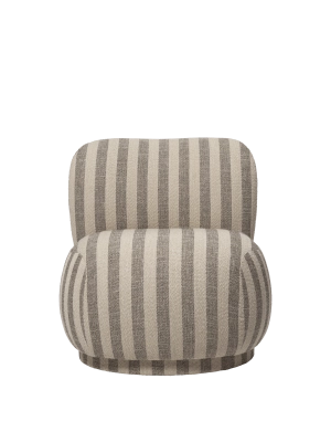 FERM LIVING fotel z funkcją obrotu RICO PICCOLO Louisiana - sand/off-white