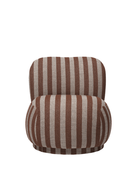 FERM LIVING fotel z funkcją obrotu RICO PICCOLO Louisiana - sand/chocolate.png