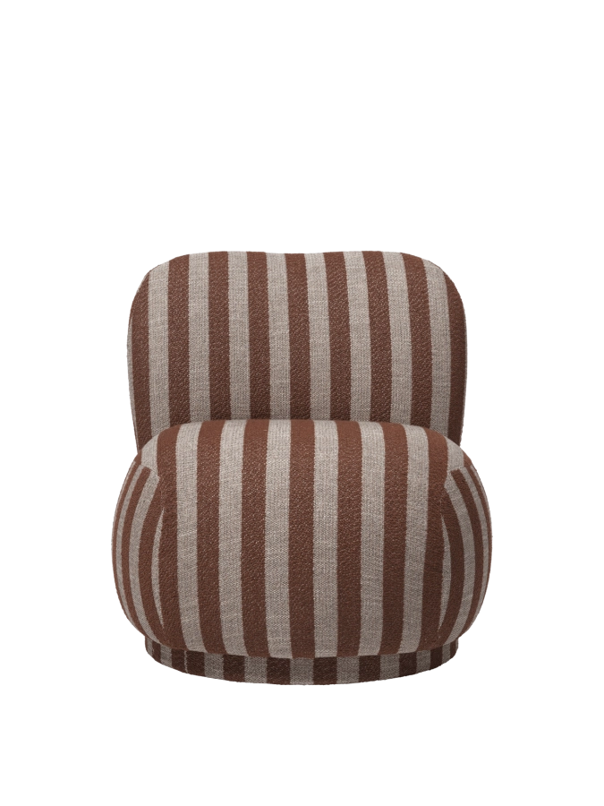 FERM LIVING fotel z funkcją obrotu RICO PICCOLO Louisiana - sand/chocolate.png