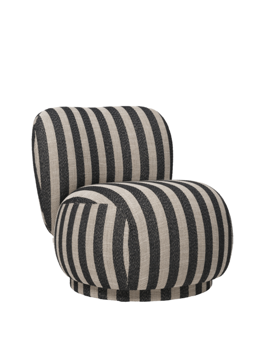 FERM LIVING fotel z funkcją obrotu RICO PICCOLO Louisiana - sand/black.png