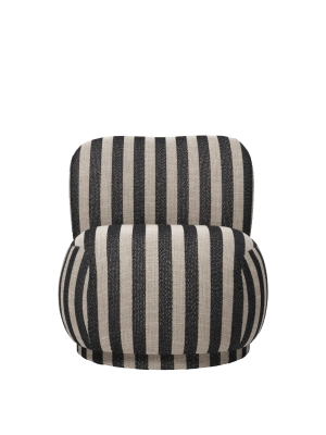 FERM LIVING fotel z funkcją obrotu RICO PICCOLO Louisiana - sand/black