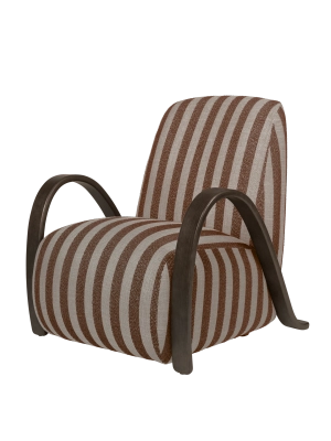FERM LIVING fotel wypoczynkowy BUUR  Louisiana – sand/chocolate