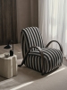 FERM LIVING fotel wypoczynkowy BUUR Louisiana – sand/black.jpg