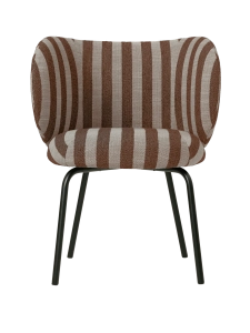 FERM LIVING krzesło do jadalni RICO Louisiana – sand/chocolate/black 
