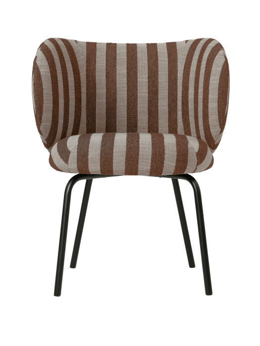 FERM LIVING krzesło do jadalni RICO Louisiana – sand/chocolate/black.png