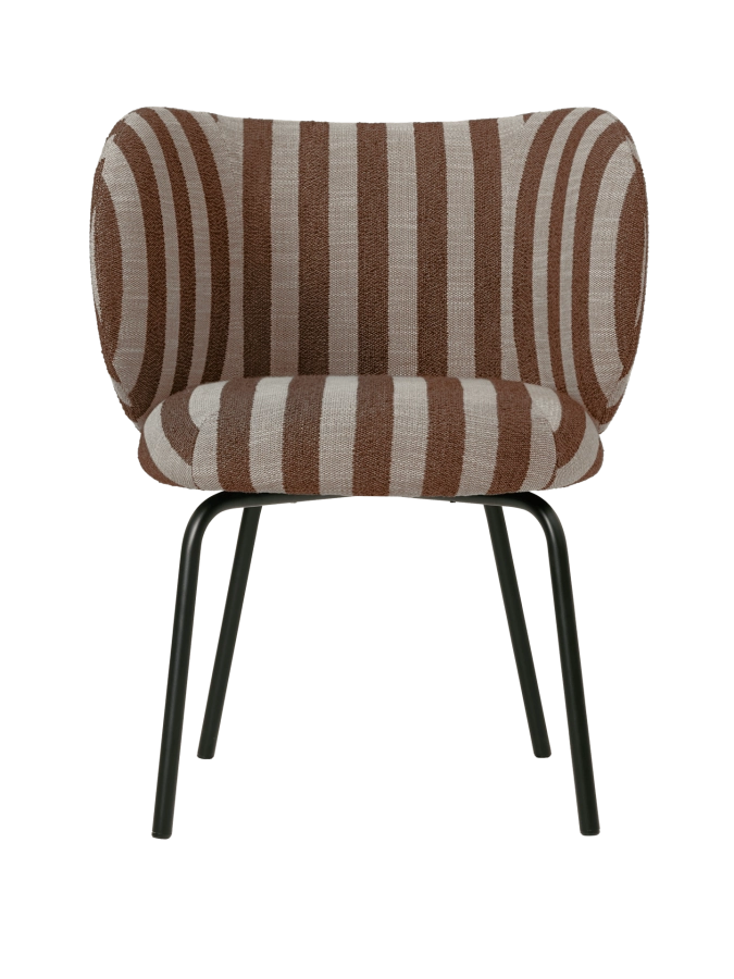 FERM LIVING krzesło do jadalni RICO Louisiana – sand/chocolate/black.png