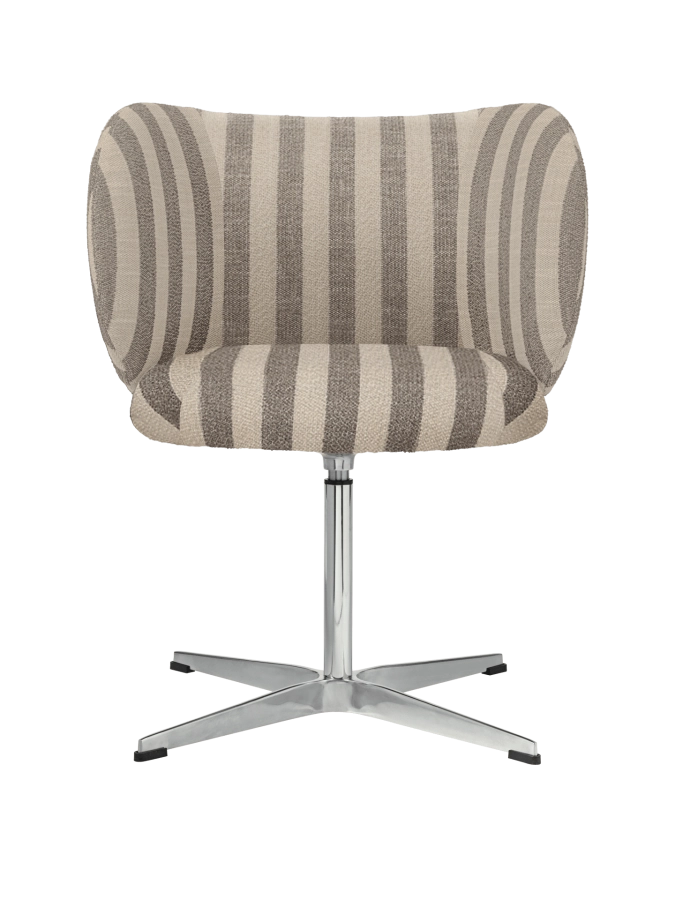 FERM LIVING krzesło obrotowe do jadalni RICO Louisiana – sand/off-white.png