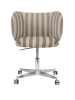 FERM LIVING krzesło obrotowe z kółkami do jadalni RICO Louisiana – sand/off-white.png