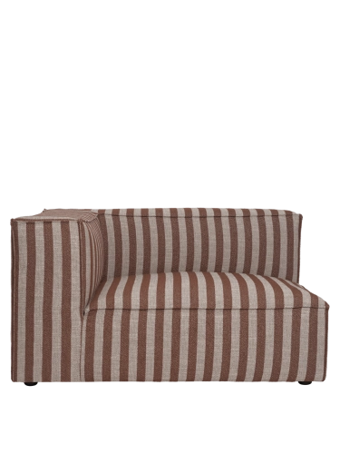 FERM LIVING moduł z lewym podłokietnikiem CATENA L400 Louisiana – sand/chocolate