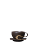 FERM LIVING filiżanka ze spodkiem KOYO – dark brown/buff.png