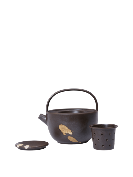 FERM LIVING dzbanek do herbaty KOYO – dark brown/buff.png