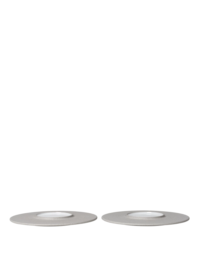 FERM LIVING zestaw 2 sztuk talerzy deserowych SONAE Ø22 – grey/white.png