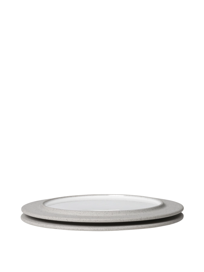 FERM LIVING zestaw 2 sztuk talerzy deserowych SONAE Ø22 – grey/white.png