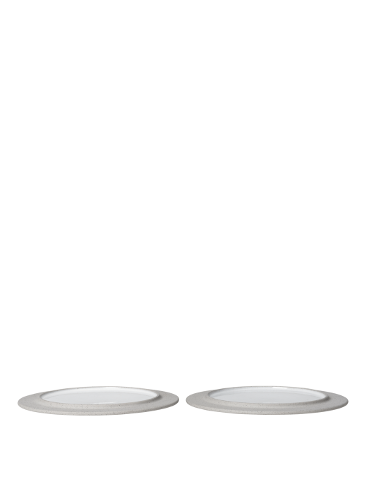 FERM LIVING zestaw 2 sztuk talerzy deserowych SONAE Ø22 – grey/white.png