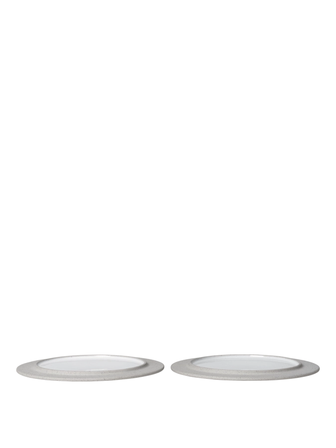 FERM LIVING zestaw 2 sztuk talerzy deserowych SONAE Ø22 – grey/white.png