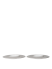 FERM LIVING zestaw 2 sztuk talerzy deserowych SONAE Ø25 – grey/white.png