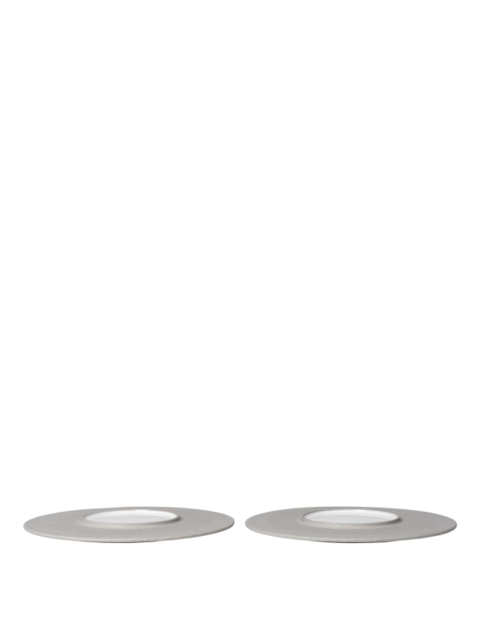FERM LIVING zestaw 2 sztuk talerzy deserowych SONAE Ø25 – grey/white.png