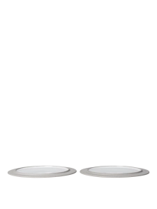 FERM LIVING zestaw 2 sztuk talerzy deserowych SONAE Ø25 – grey/white