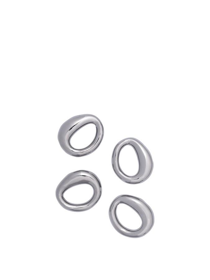 FERM LIVING zestaw 4 pierścieni na serwetki ORRITH – srebrny.png