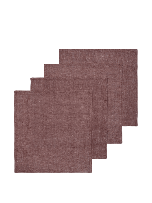 FERM LIVING zestaw 4 serwetek HALE – kasztanowy.png