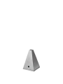 FERM LIVING podstawka na kadzidełka 10 cm PYRA – szczotkowane aluminium.png