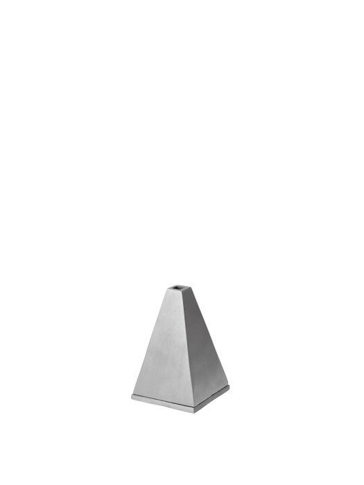 FERM LIVING podstawka na kadzidełka 10 cm PYRA – szczotkowane aluminium.png