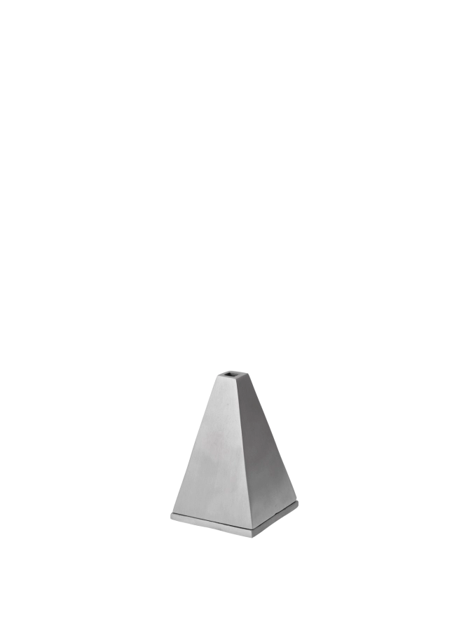FERM LIVING podstawka na kadzidełka 10 cm PYRA – szczotkowane aluminium.png