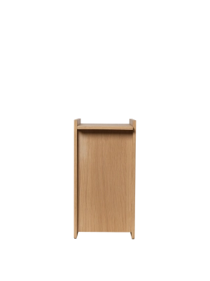 FERM LIVING drewniany kosz na śmieci SAMA 35 – dąb
