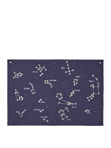 FERM LIVING mapa tekstylna CONSTELLATION – granatowy