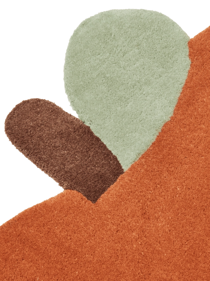 FERM LIVING dywan tuftowany APPLE – brązowa glina.png