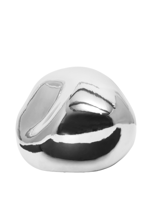 FERM LIVING okrągła rzeźba BELLURE – srebrny.png