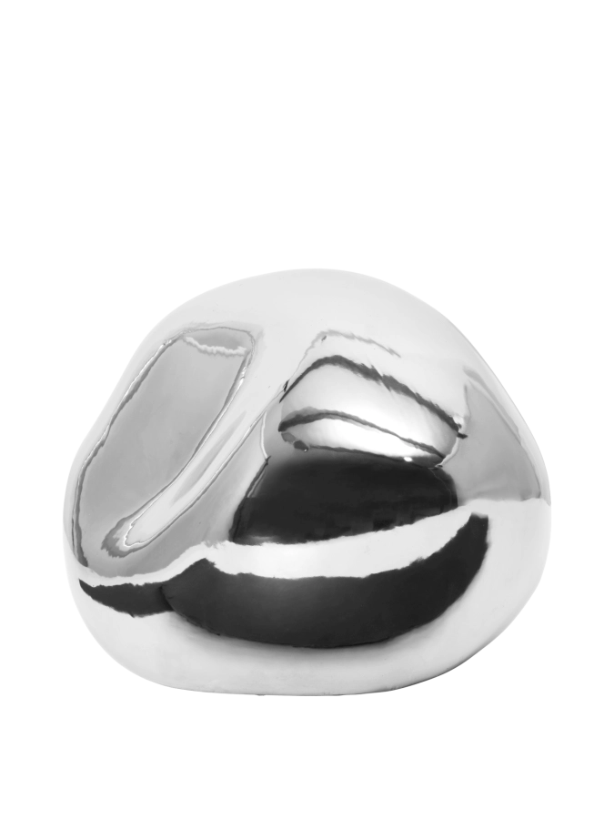 FERM LIVING okrągła rzeźba BELLURE – srebrny.png