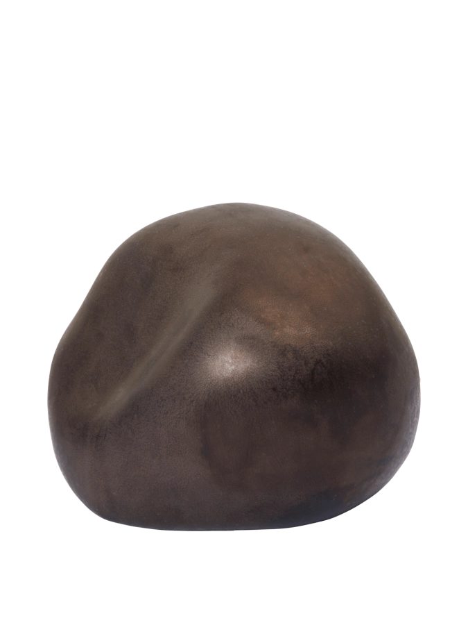 FERM LIVING okrągła rzeźba BELLURE – rustykalny brąz.png