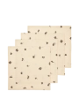FERM LIVING zestaw 4 serwetek BAIES – naturalny/ciemna czekolada.png