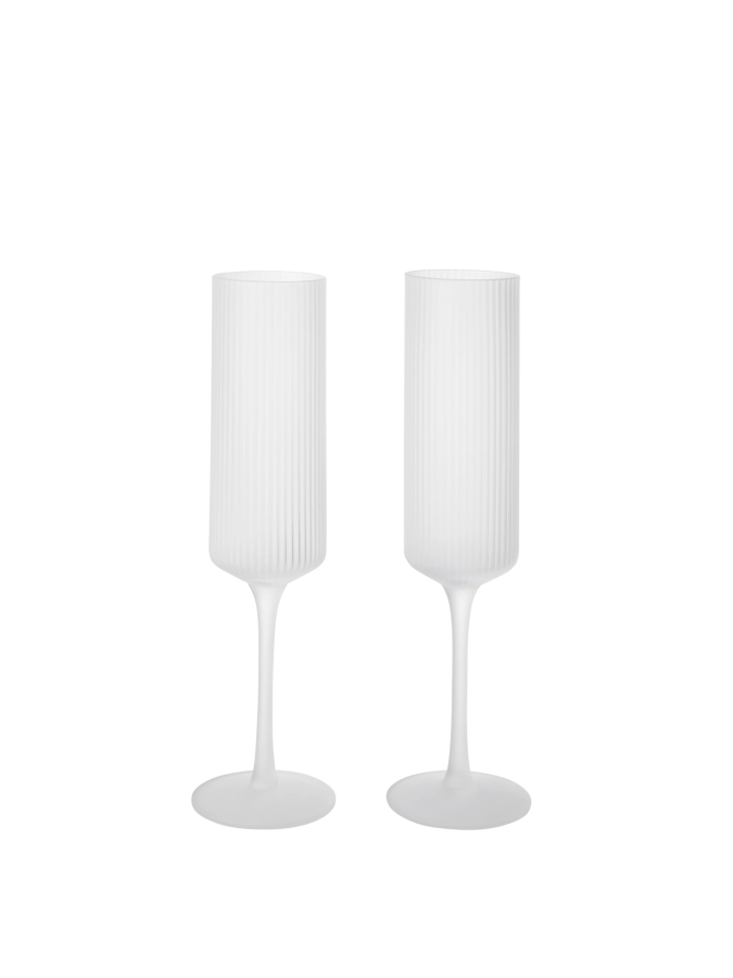 FERM LIVING kieliszki do szampana RIPPLE (2 szt.) mrożone szkło.png