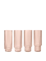 FERM LIVING szklanka RIPPLE LONG pudrowy róż zestaw 4 sztuk.png