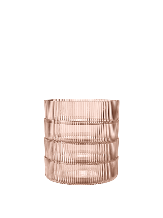 FERM LIVING miseczka RIPPLE SERVING pudrowy róż, zestaw 4 szt..png