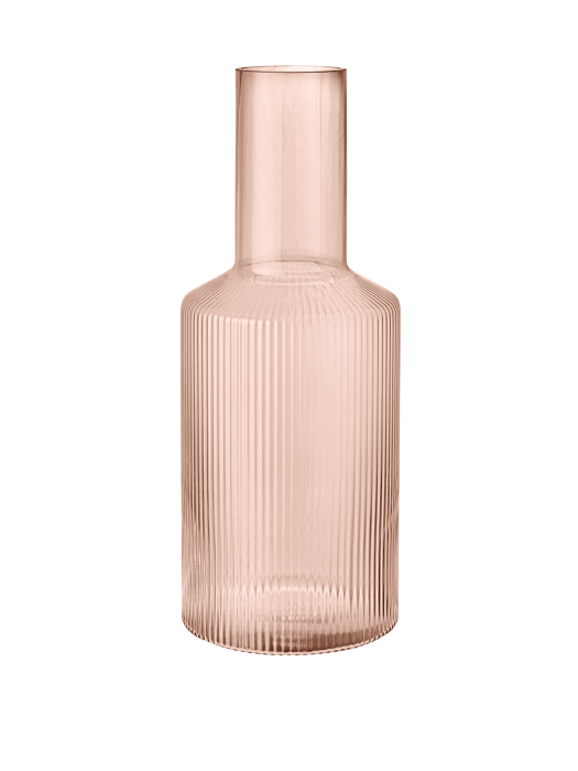 FERM LIVING karafka RIPPLE pudrowy róż.png