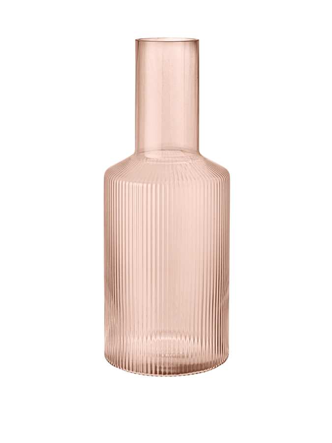 FERM LIVING karafka RIPPLE pudrowy róż.png