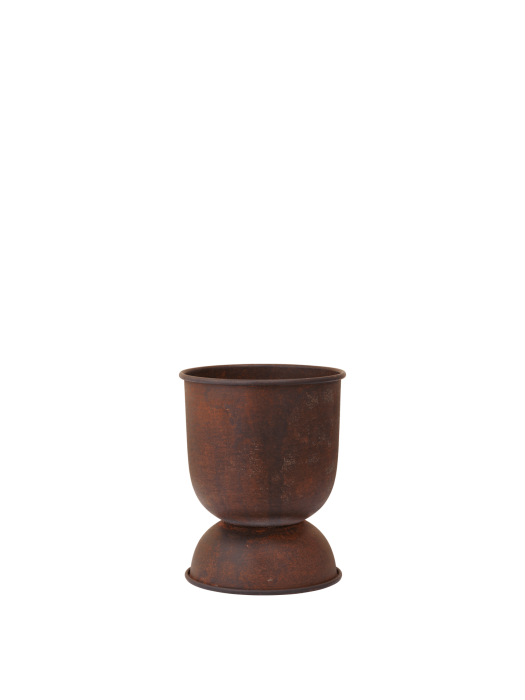 FERM LIVING doniczka HOURGLASS rdzawa XS.png