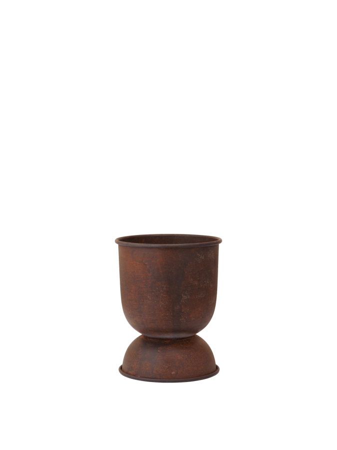 FERM LIVING doniczka HOURGLASS rdzawa XS.png